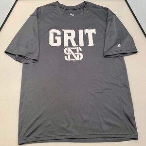 Badger Sport T-Shirt Youth Medium Gray Short Sleeve Boys